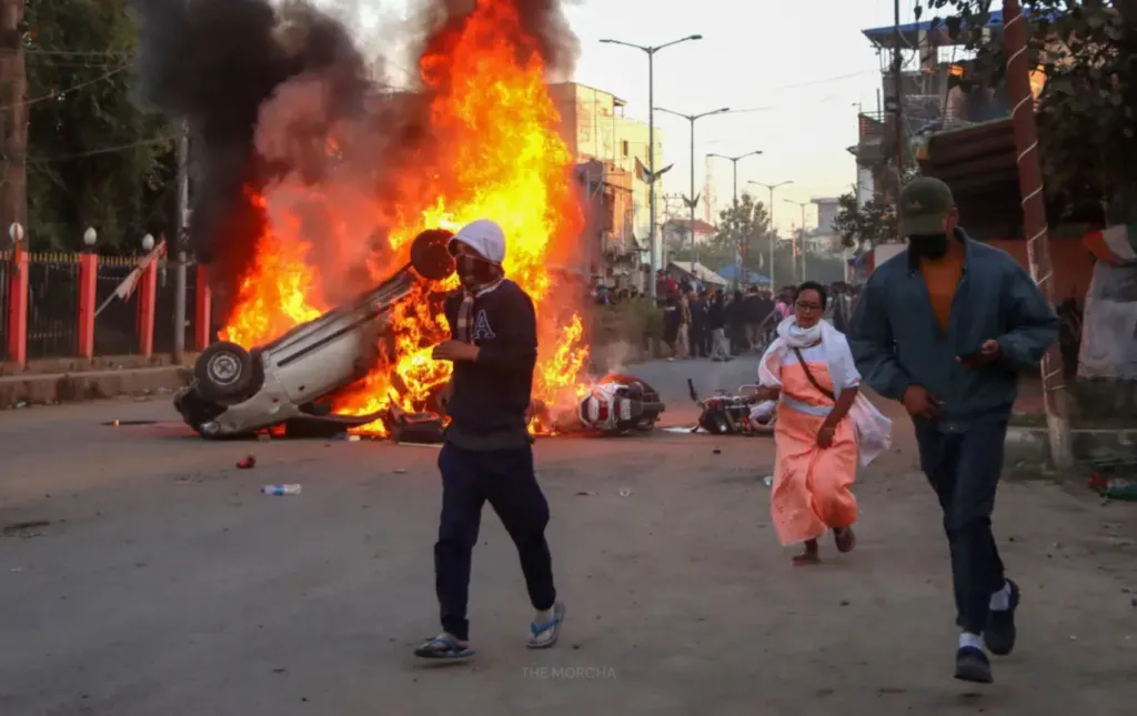 Manipur Bomb Blast Sparks Massive Protests and Tension (photo 3)