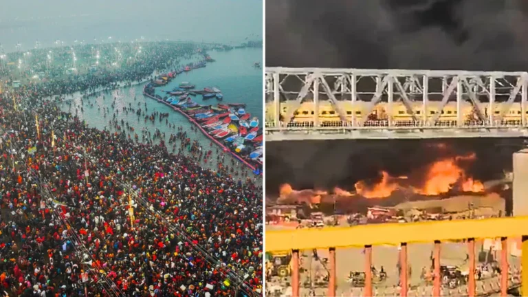 Mahakumbh in Prayagraj Devastating Fire Engulfs : No Casualties Reported, Over 500 Tents Damaged